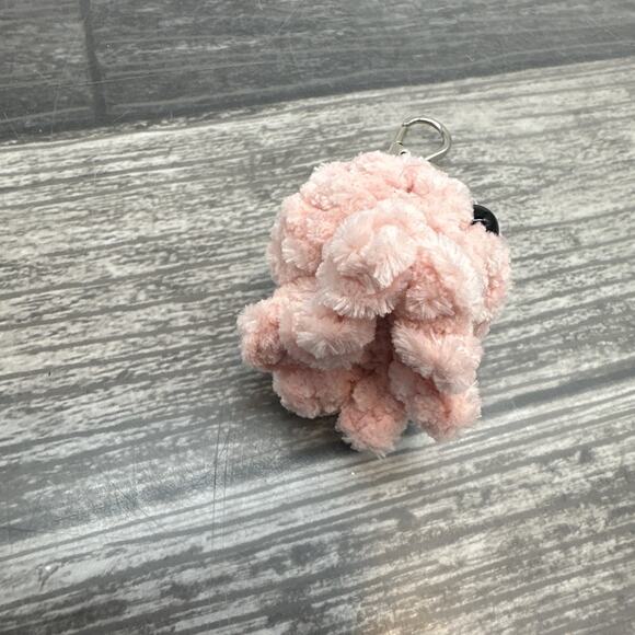 Handmade Pink Octopus Crocheted Amigurumi Key Chain With Clip {KK} - Picture 5 of 8
